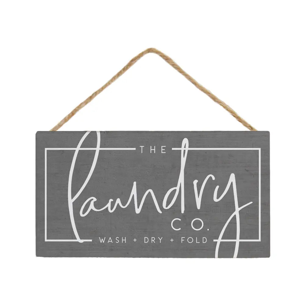 The Laundry Co. Hanging Sign