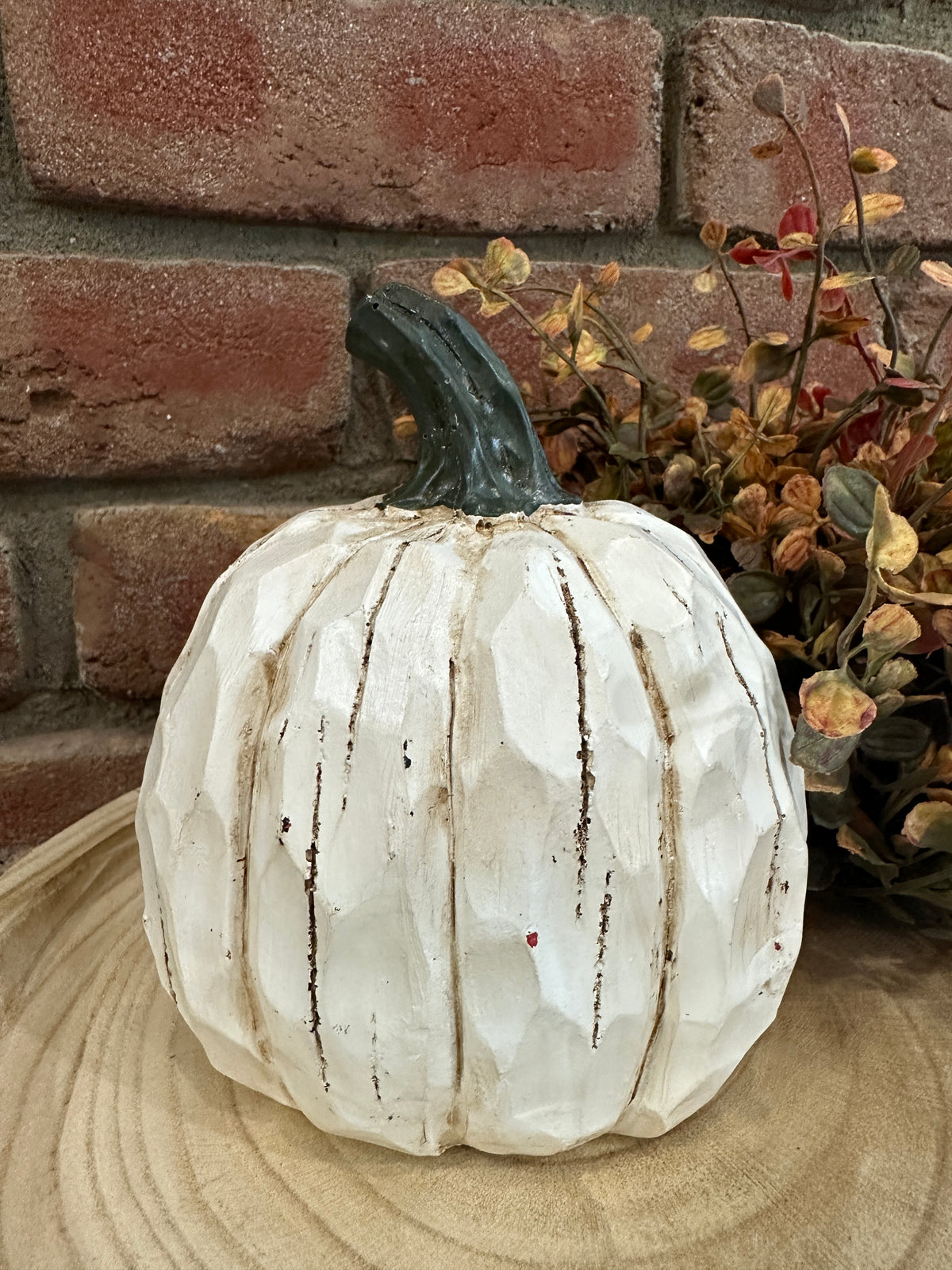 Large Wood Look Pumpkin - 3 Styles