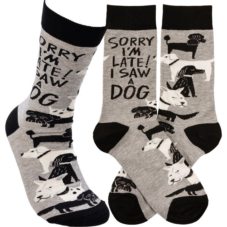 Saw A Dog Socks