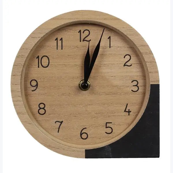 Wood Tabletop Clock