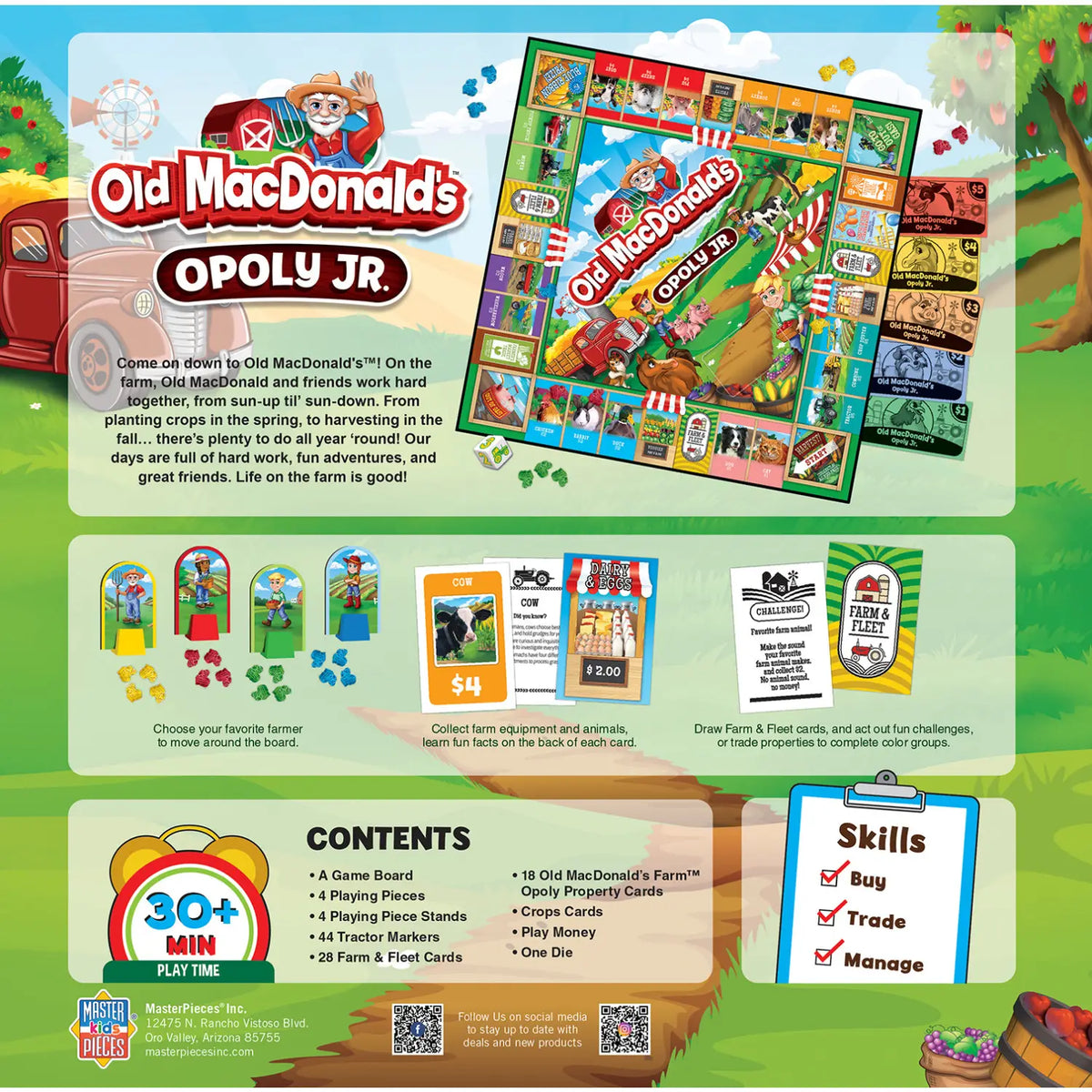 Old McDonald’s Farm Opoly Junior