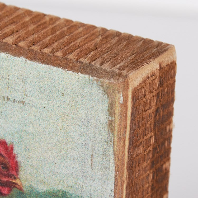 Chicken Coop Block Sign