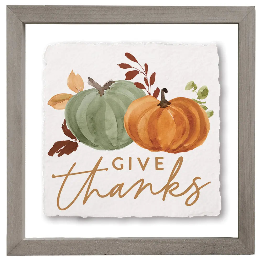 Give Thanks Floating Art Square