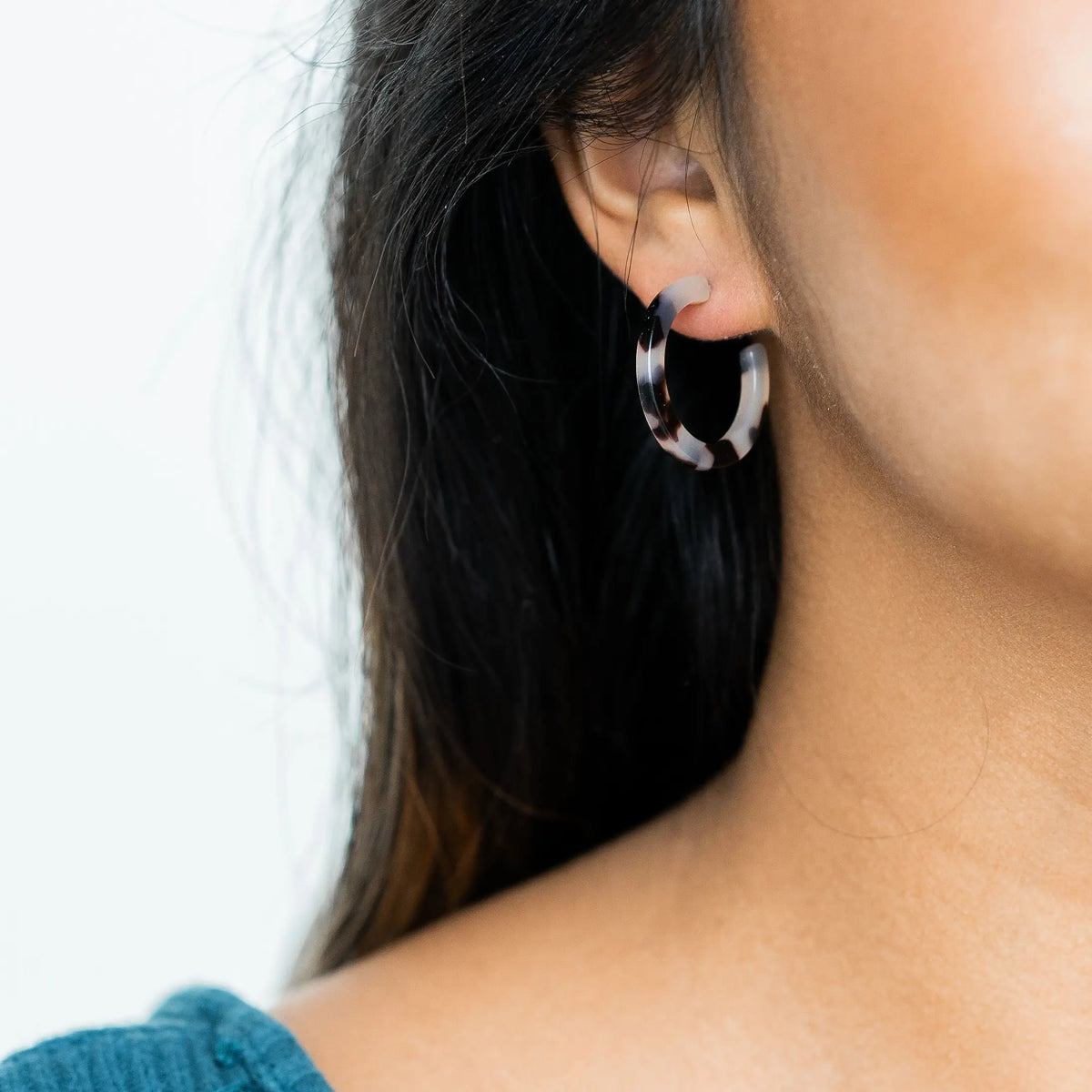 Cam Mini Hoops - Tortoise