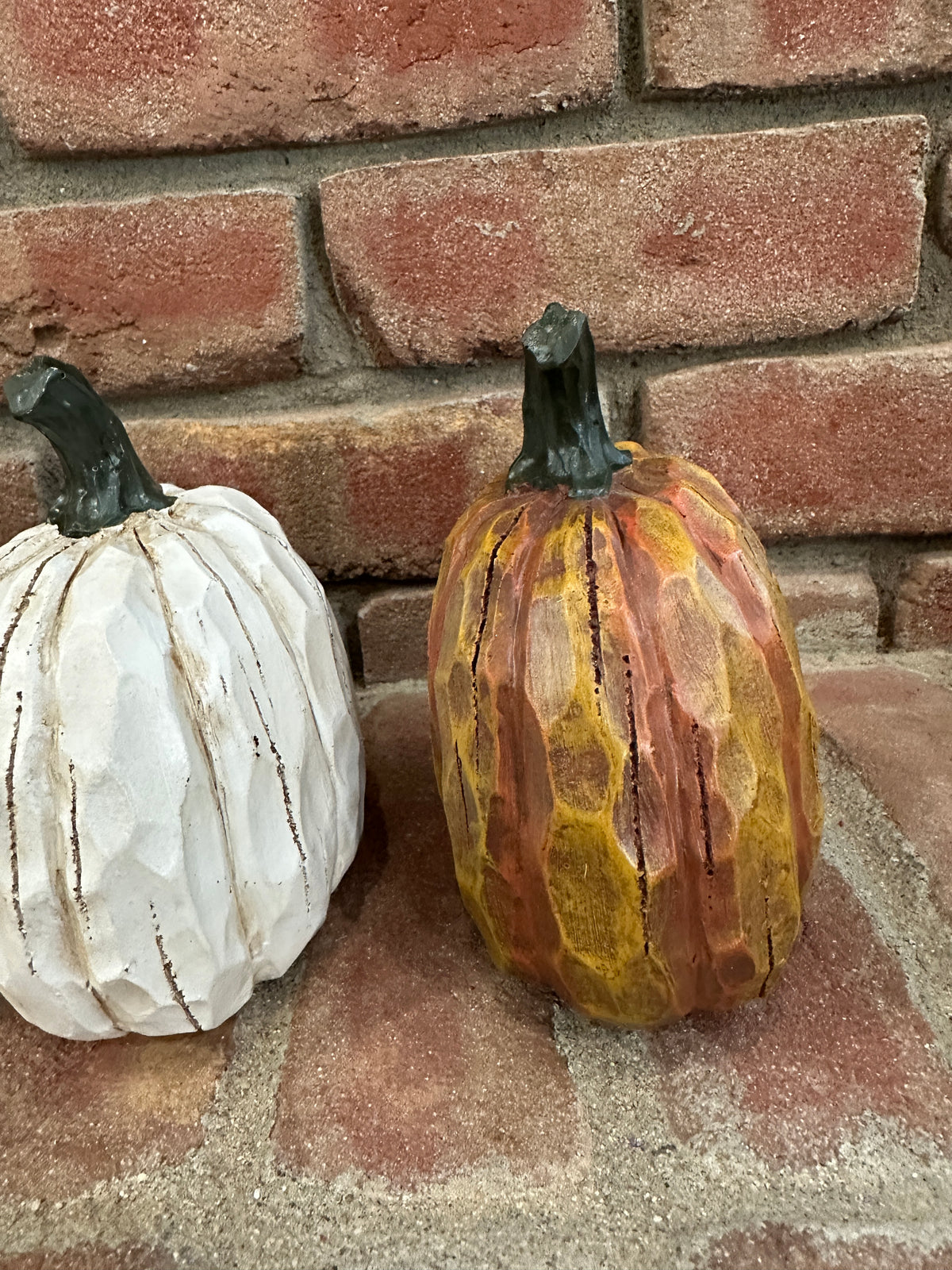 Large Wood Look Pumpkin - 3 Styles