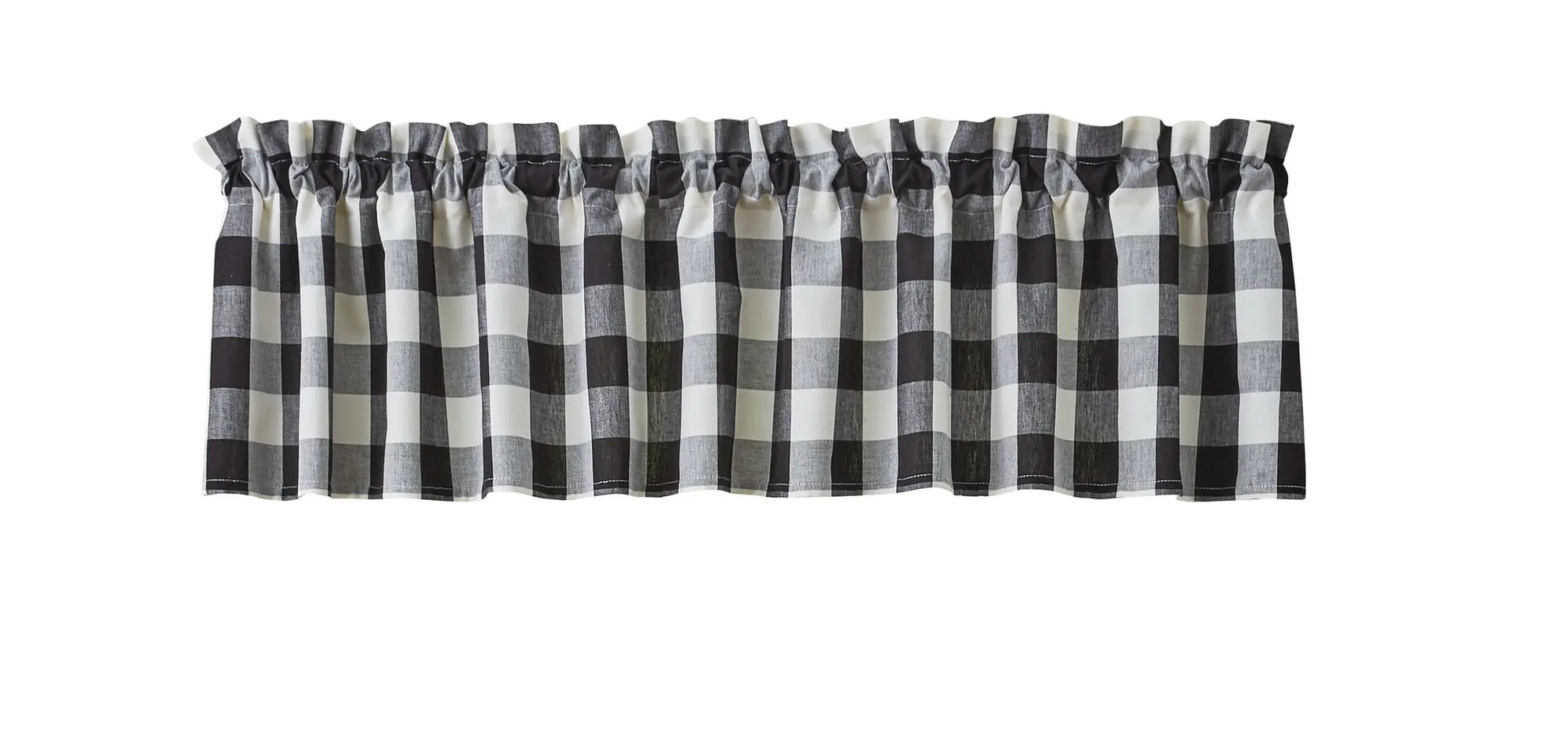 Wicklow Check Valance - Black/Cream