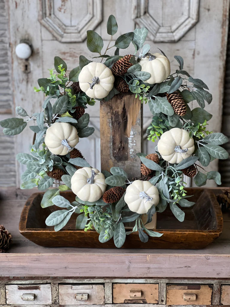 October Eclipse Pumpkin Wreath