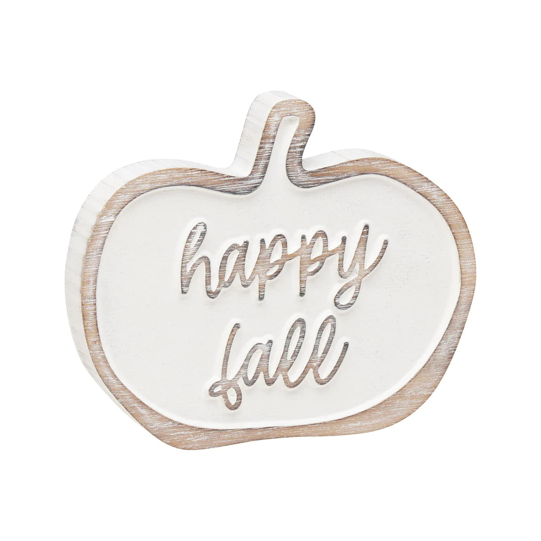 Happy Fall Carved Pumpkin