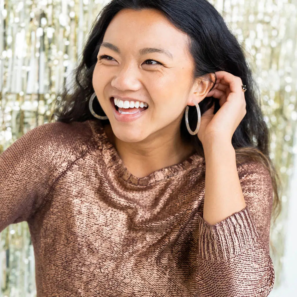 Cameron Hoops - Gold Flake