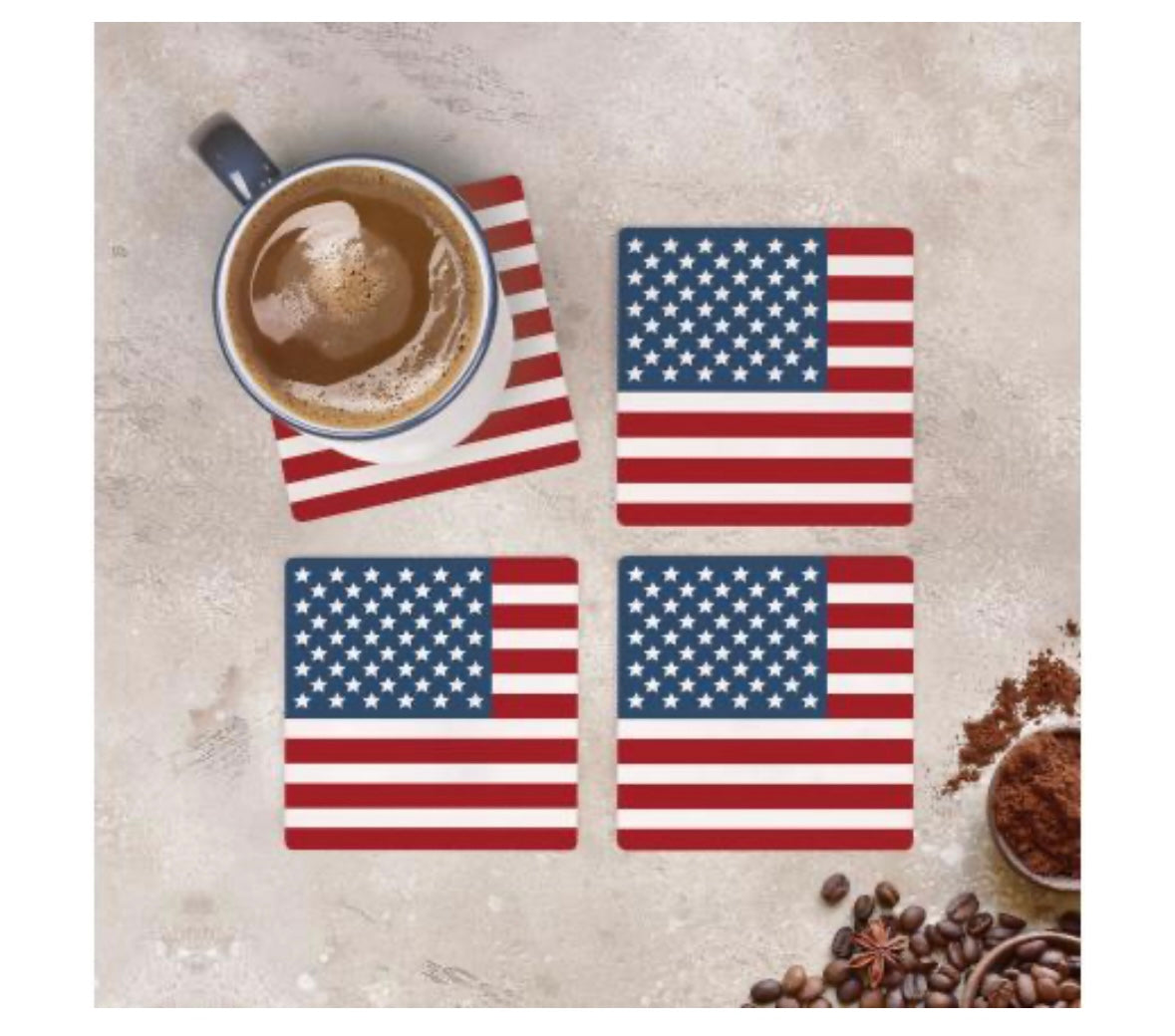 American Flag Coaster