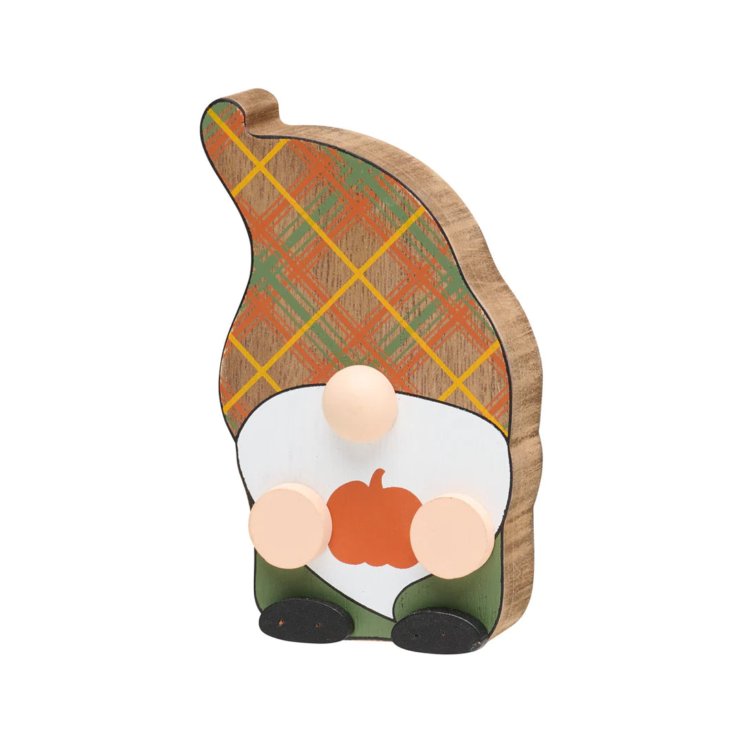 Plaid Pumpkin Gnome