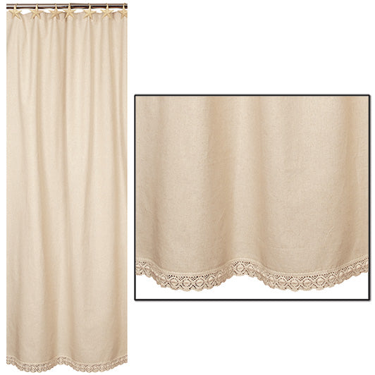 Granny’s Homespun Shower Curtain