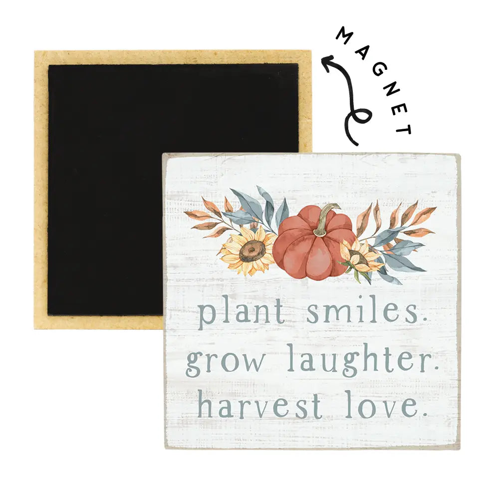 Plant Smiles Square Magnet