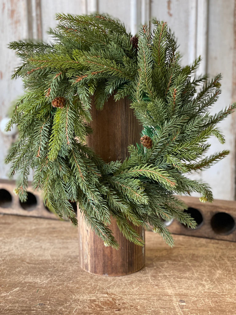 White Spruce with Cones Wreath
