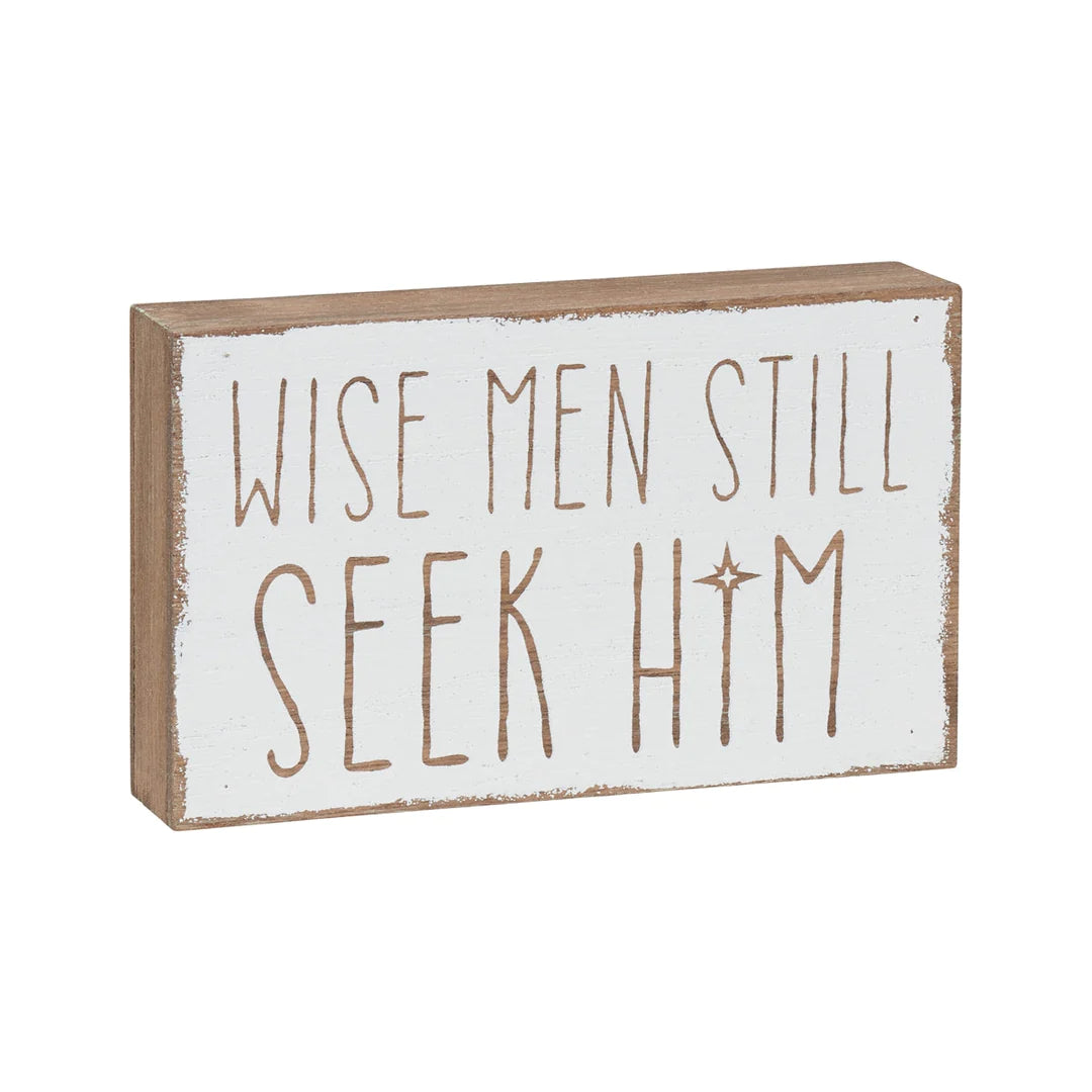 Wise Men Block Sign