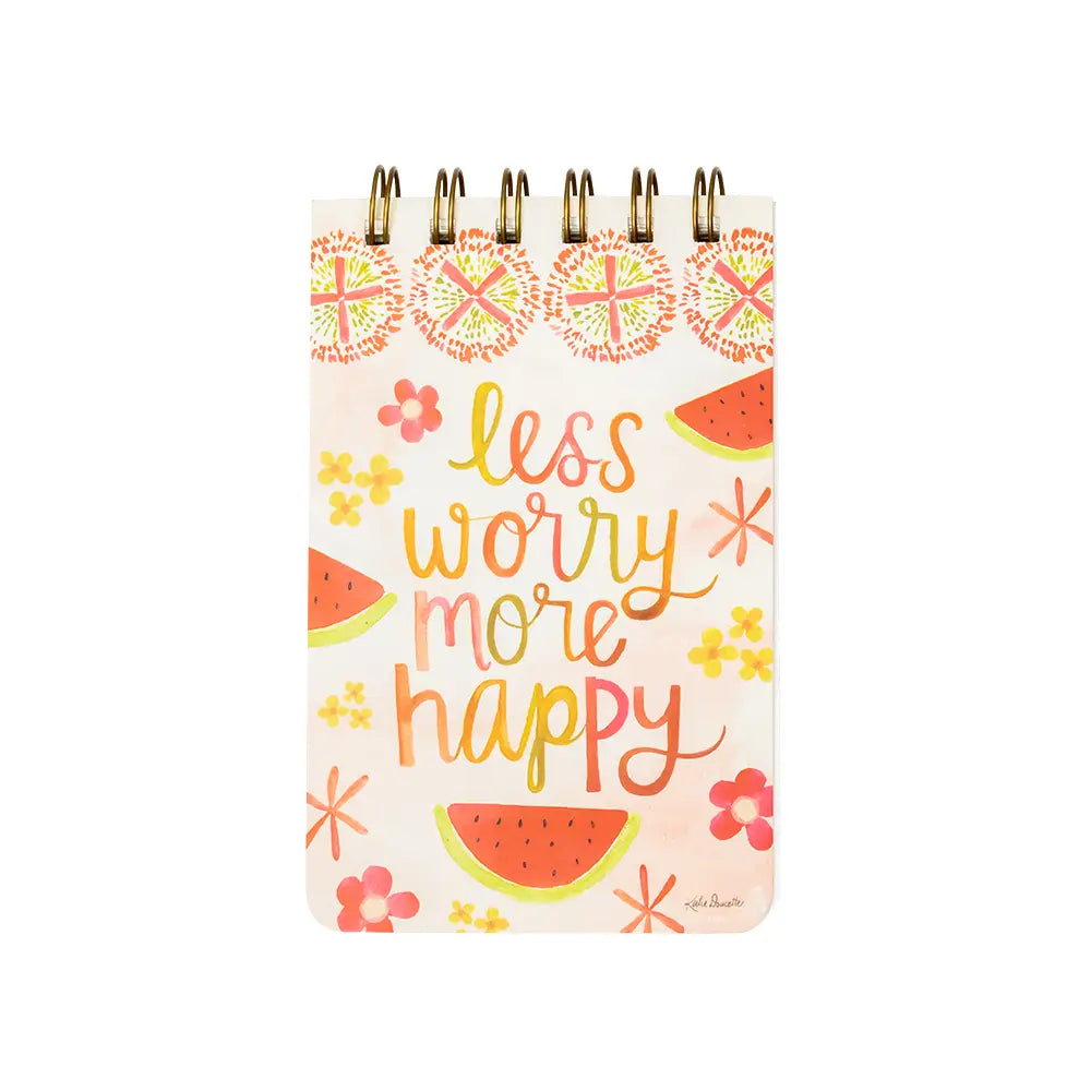 Less Worry More Happy Memo Pad
