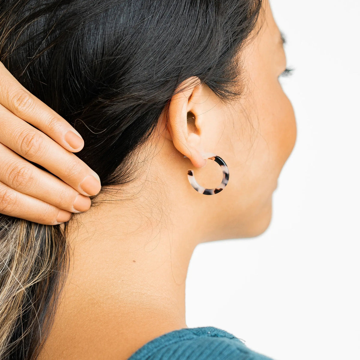 Cam Mini Hoops - Tortoise