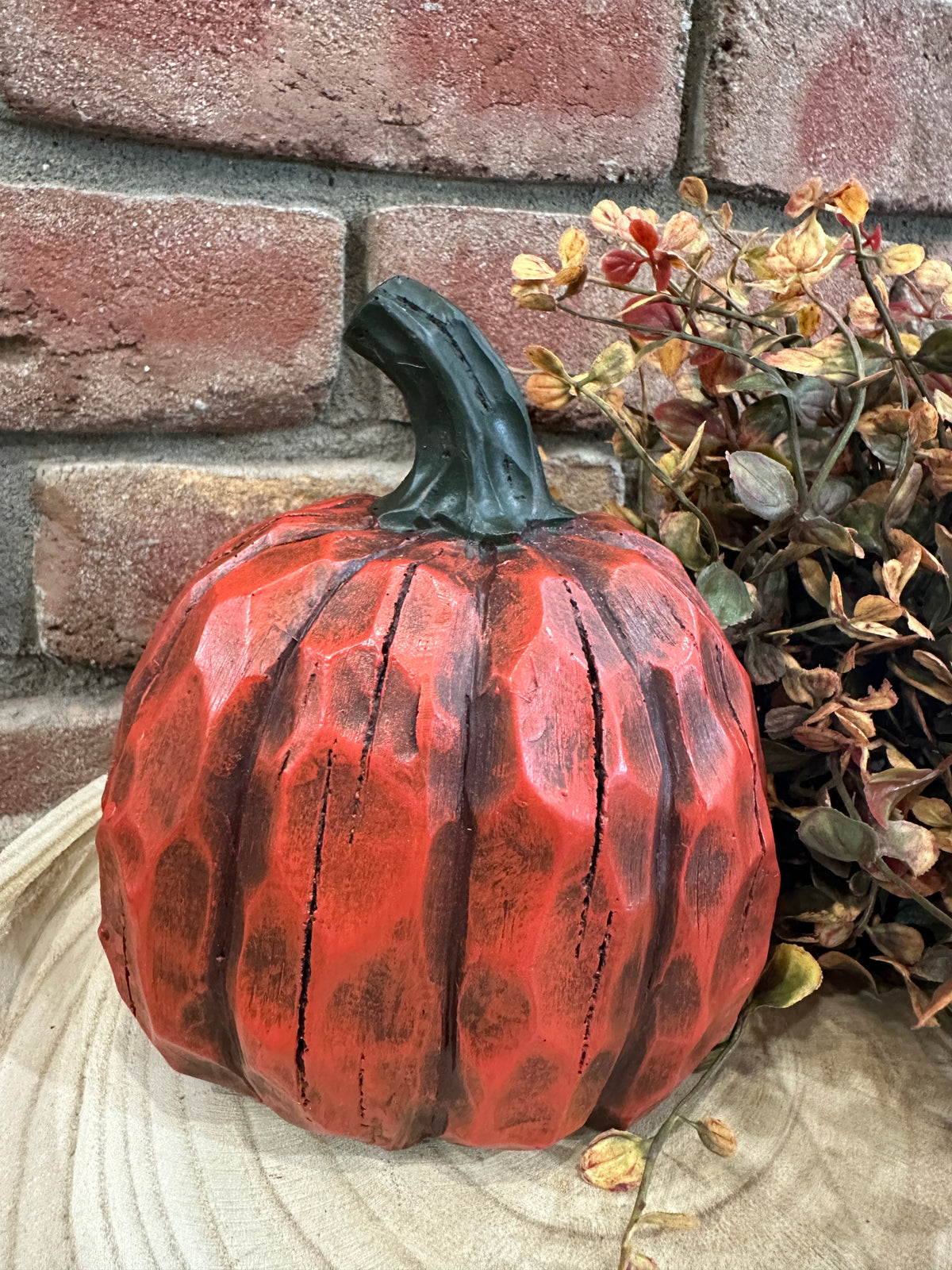 Large Wood Look Pumpkin - 3 Styles