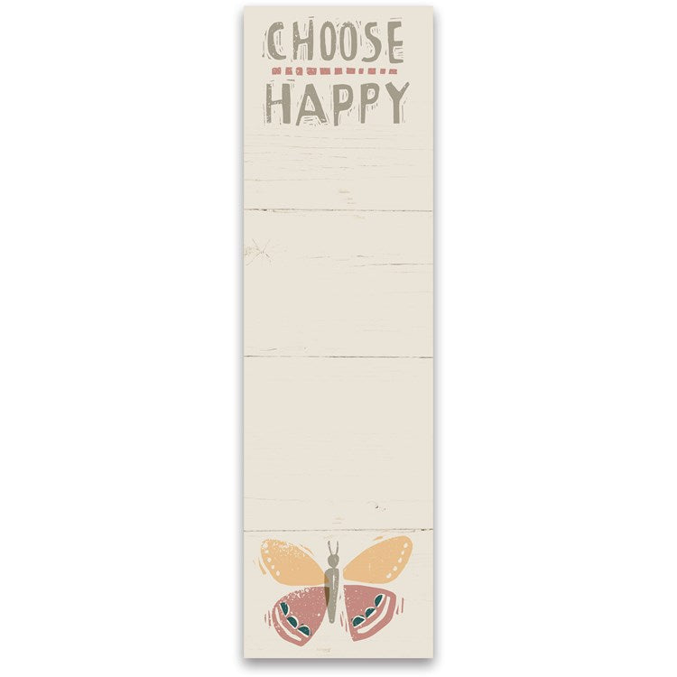 Choose Happy List Pad