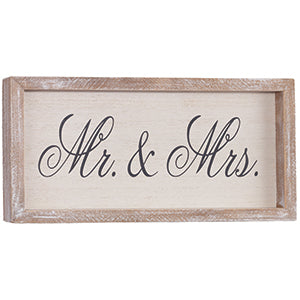 Mr & Mrs Framed Sign