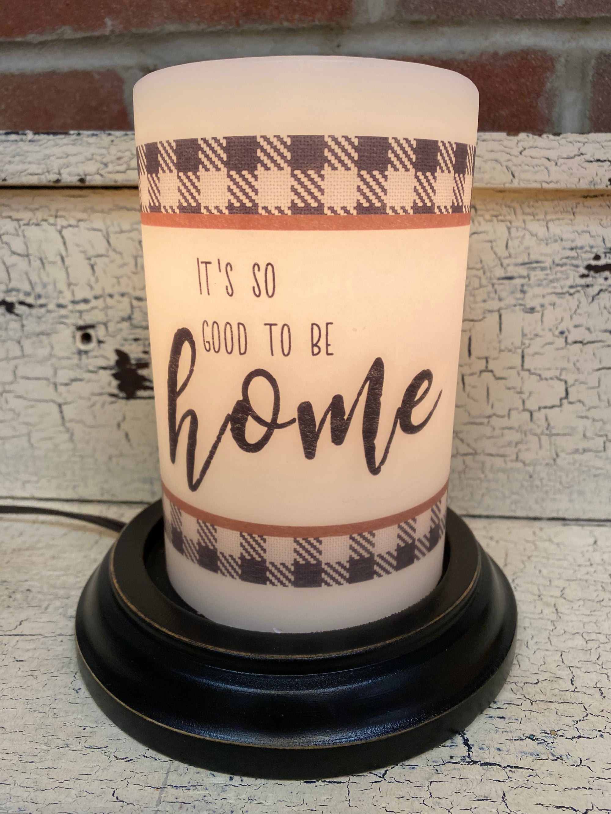 It’s so good to be home candle sleeve