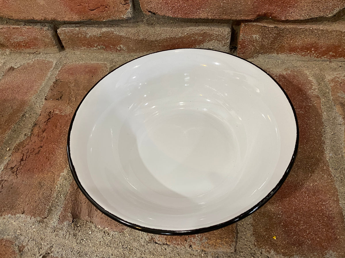 White Enamel Bowl