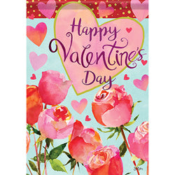 Valentine & Rose Garden Flag