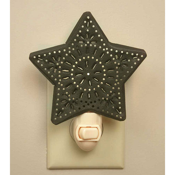 Punched Star Night Light