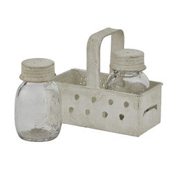 Grater Caddy with Salt and Pepper Set