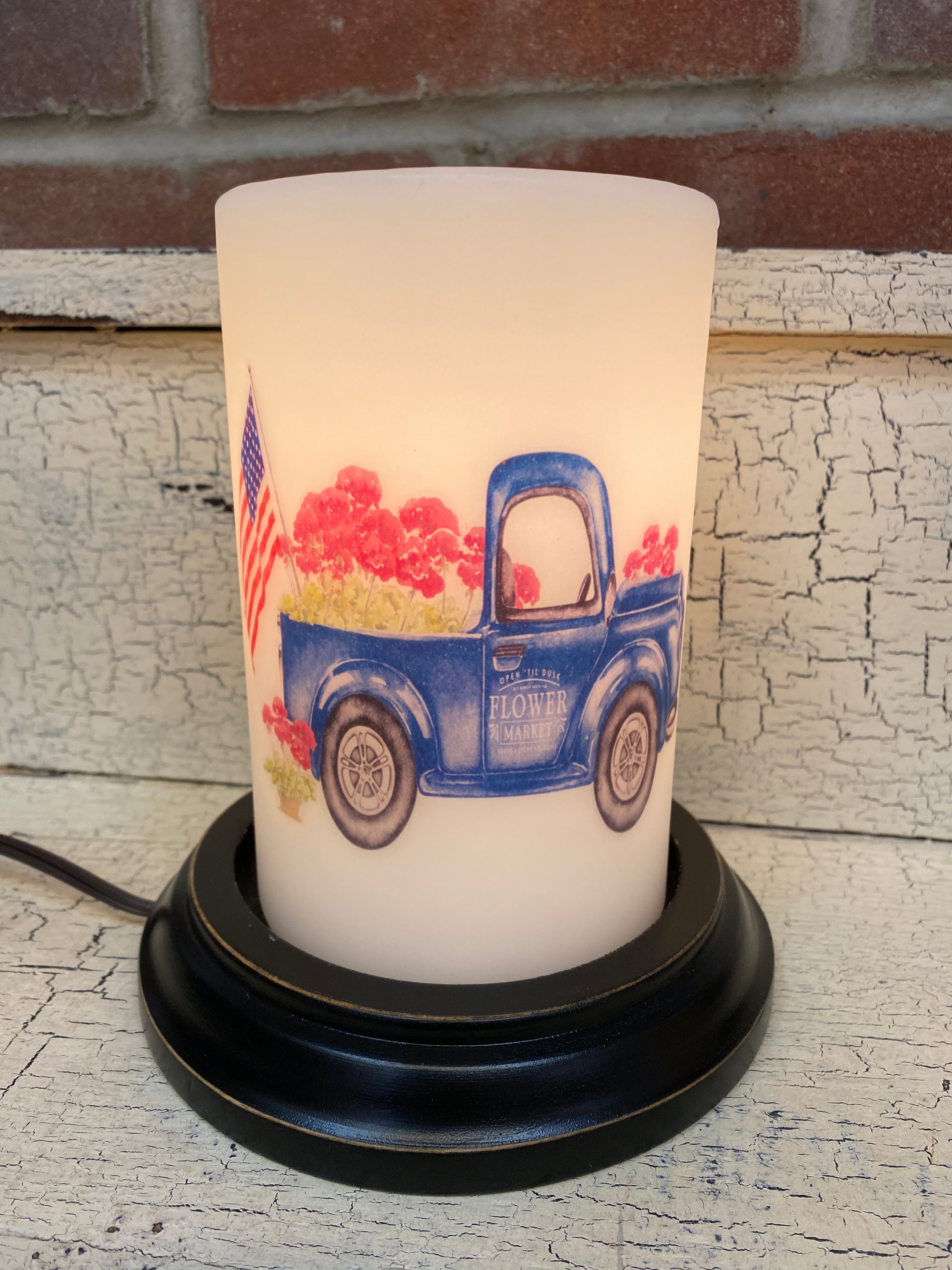 USA Flower Truck Candle Sleeve