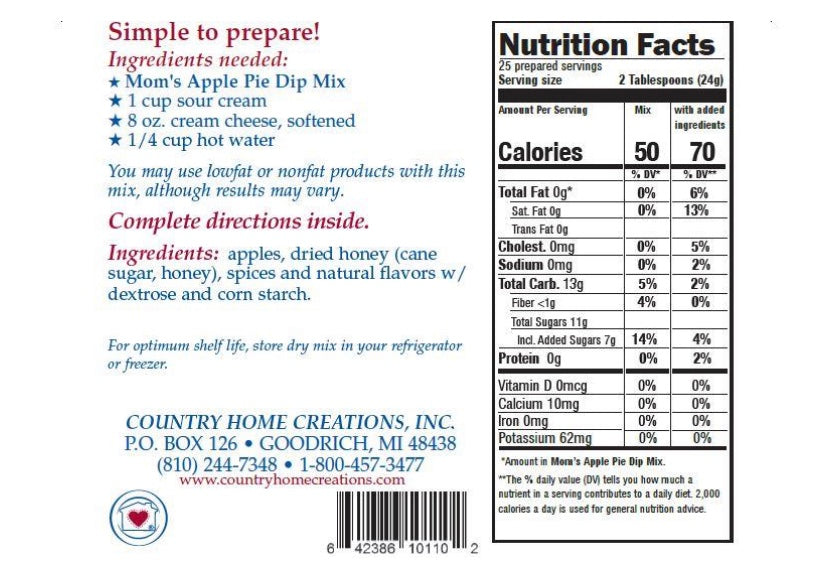 Mom’s Apple Pie Dip Mix