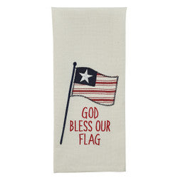 God Bless Our Flag Dishtowel