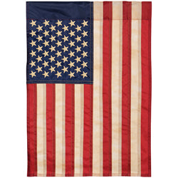 American Flag Appliqué Garden Flag
