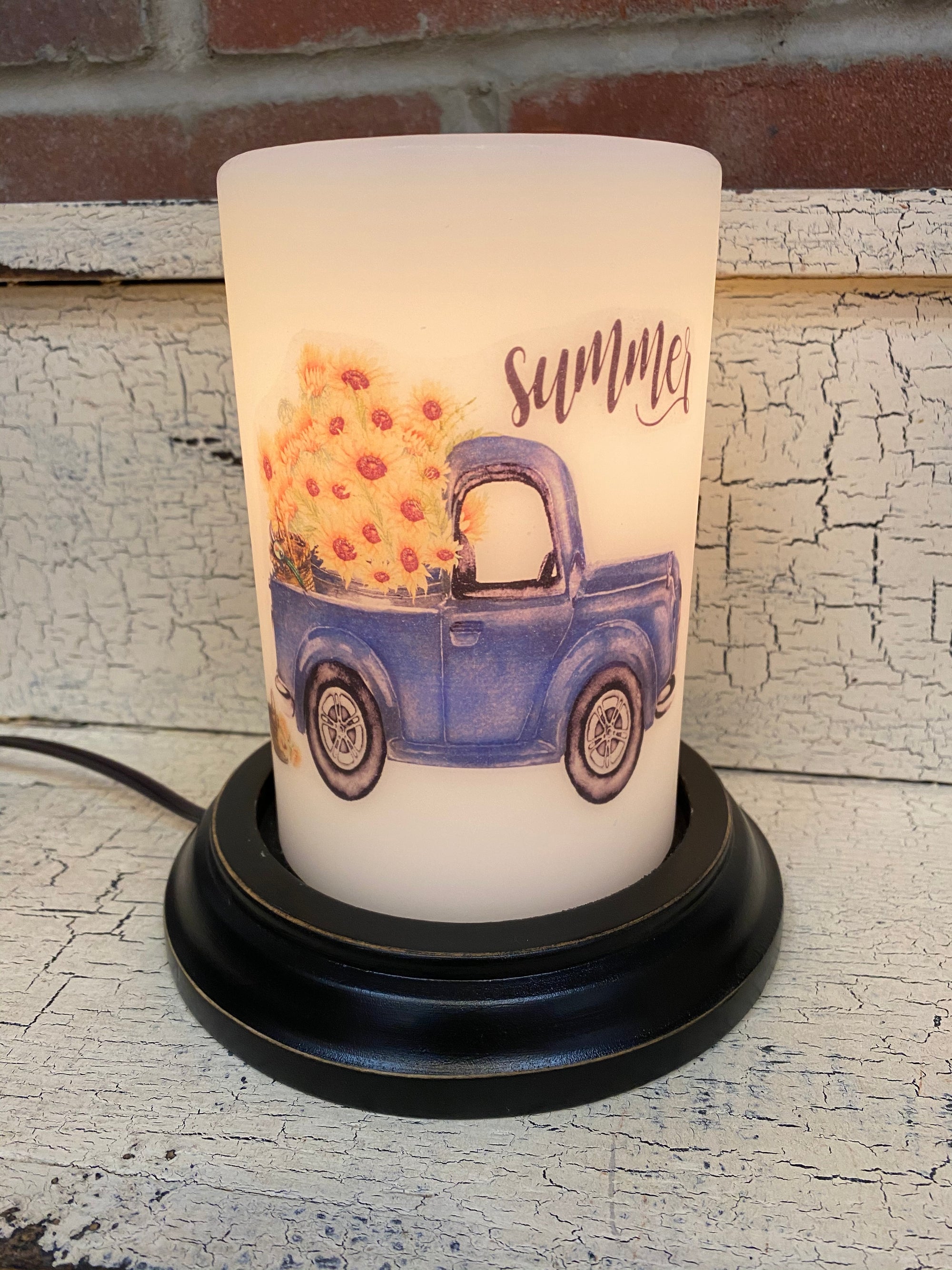 Summer Truck Candle Sleeve