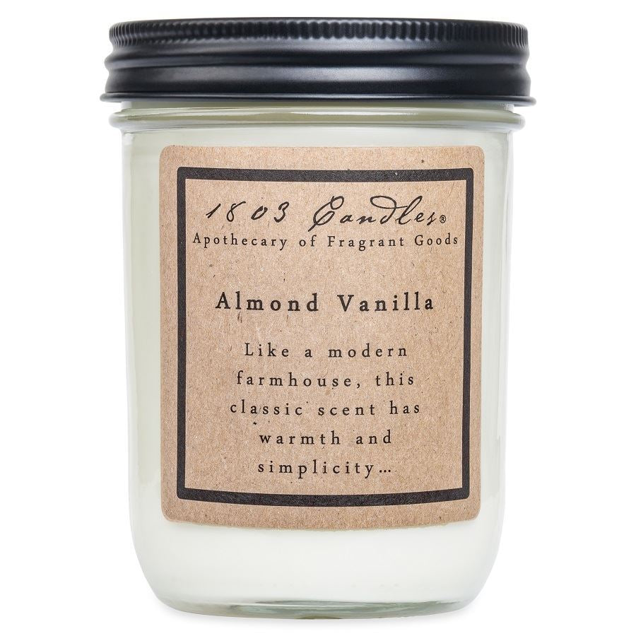 Almond Vanilla Soy Jar (14 oz)