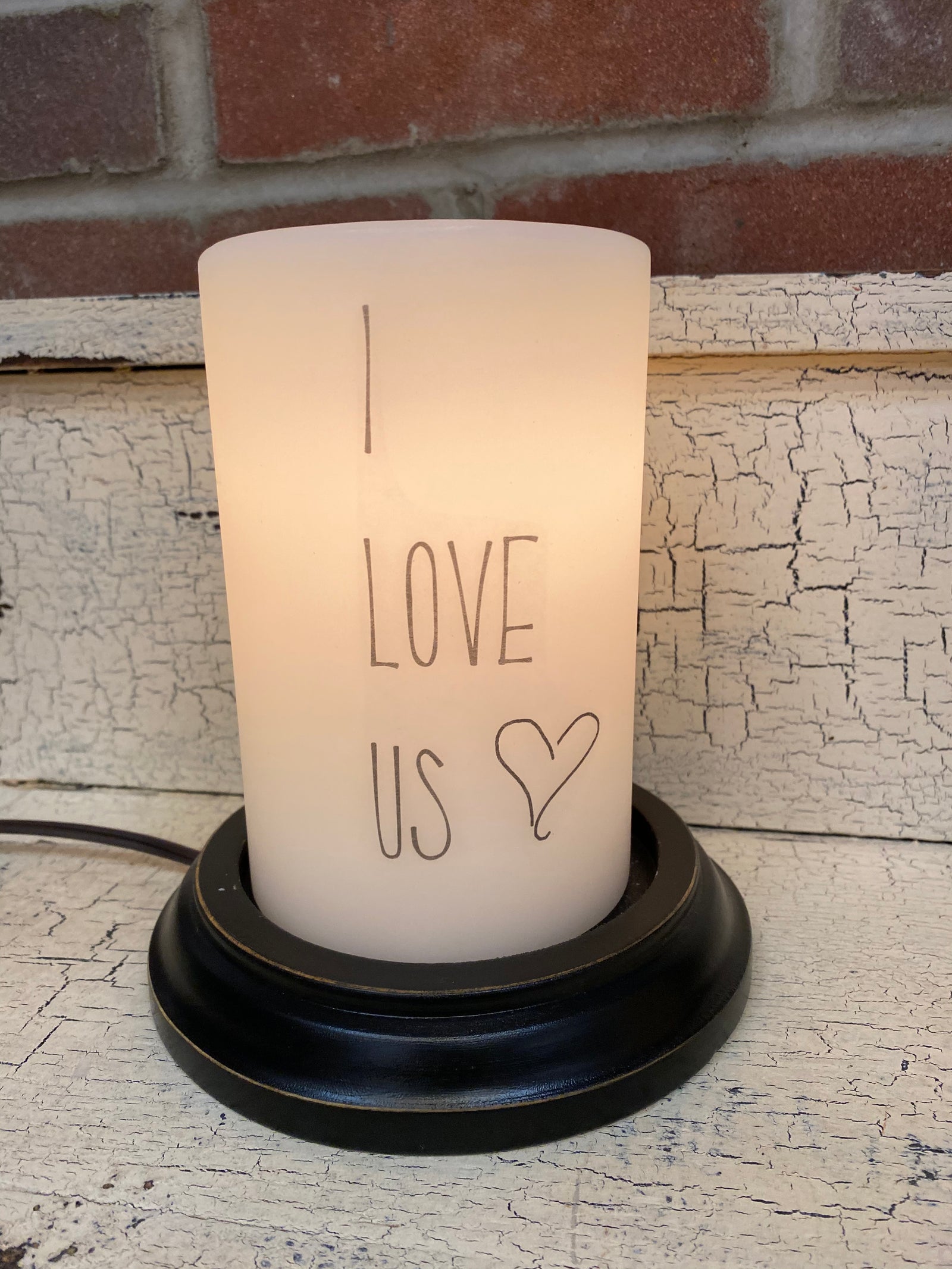 I Love Us Candle Sleeve