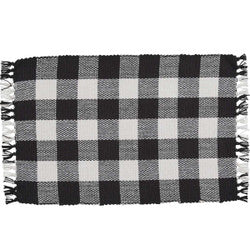 Wicklow Check Placemat - Black/Cream