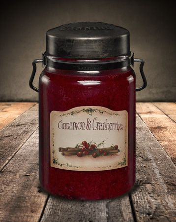 Cinnamon &amp; Cranberries McCalls Candle (26 oz )
