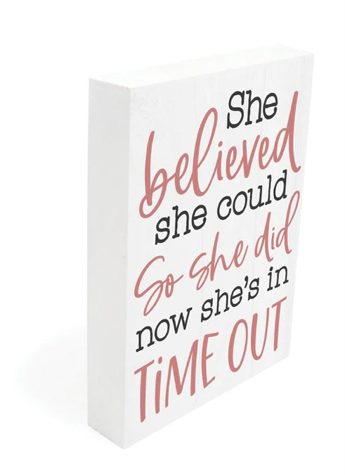 She Believed She Could Word Block