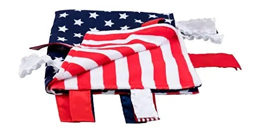 USA Flag Military Tag Blanket Lovey