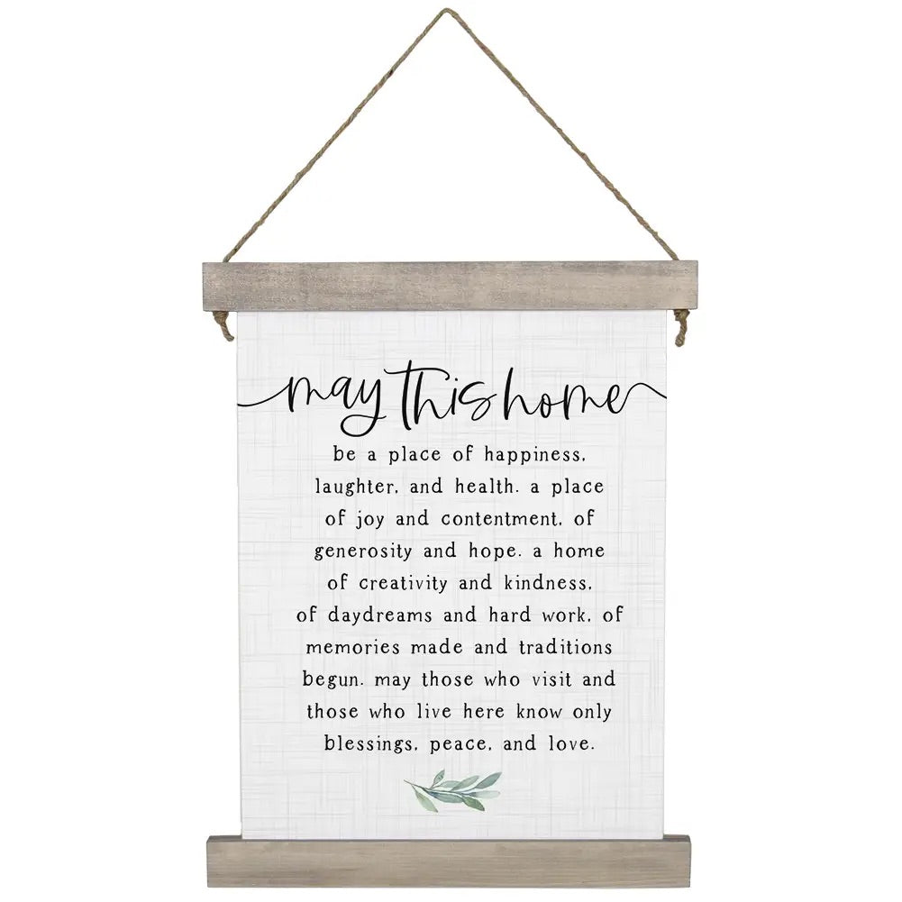 May This Home Hanging Canvas