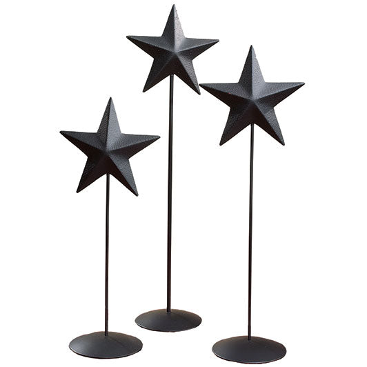 Large Star Pedestals - Set of 3 - 3 Colors