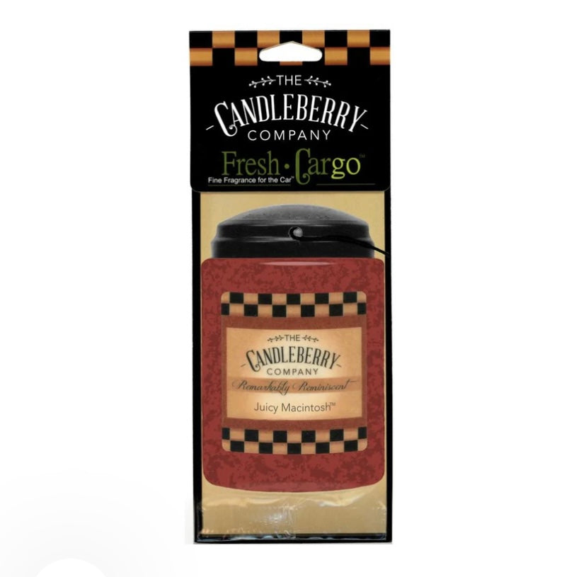 Juicy Macintosh Candleberry Car Air Freshener