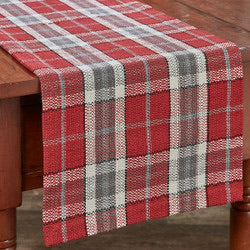 Sketchbook Snowman Plaid 54” Table Runner