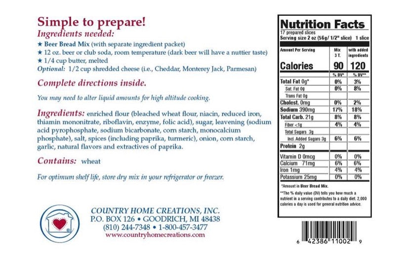 Beer Bread Mix