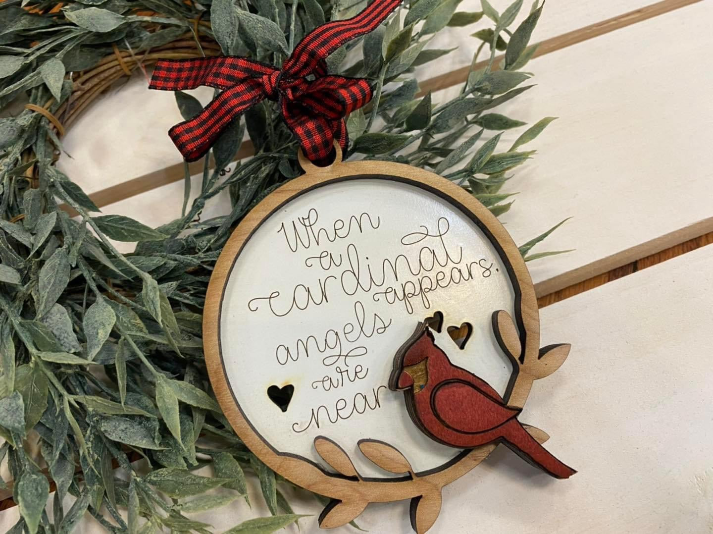 Handmade Cardinal Ornament