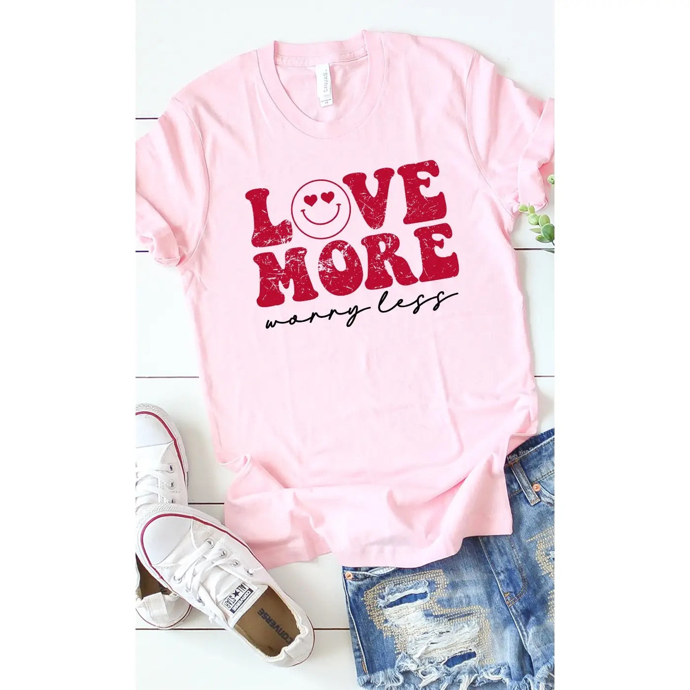 Love More Worry Less Graphic Tee