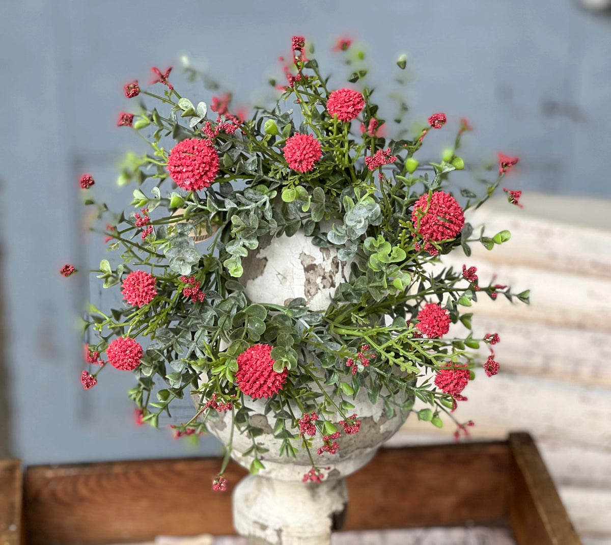 Garden Bliss Candle Ring - Small  - Red