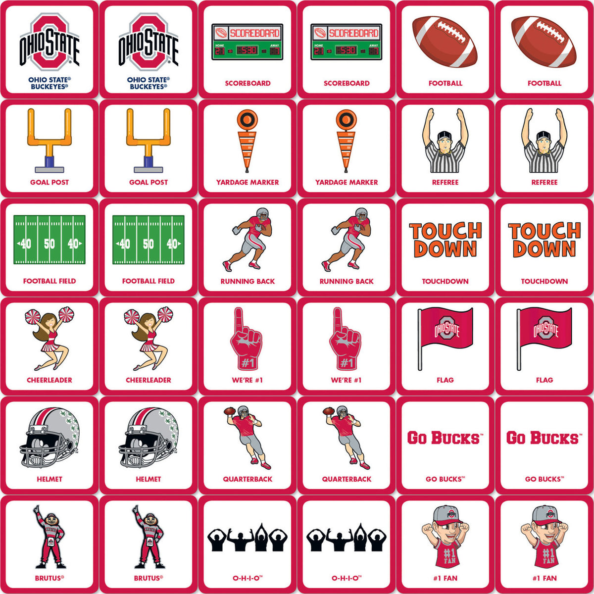 Ohio State University Matching Game