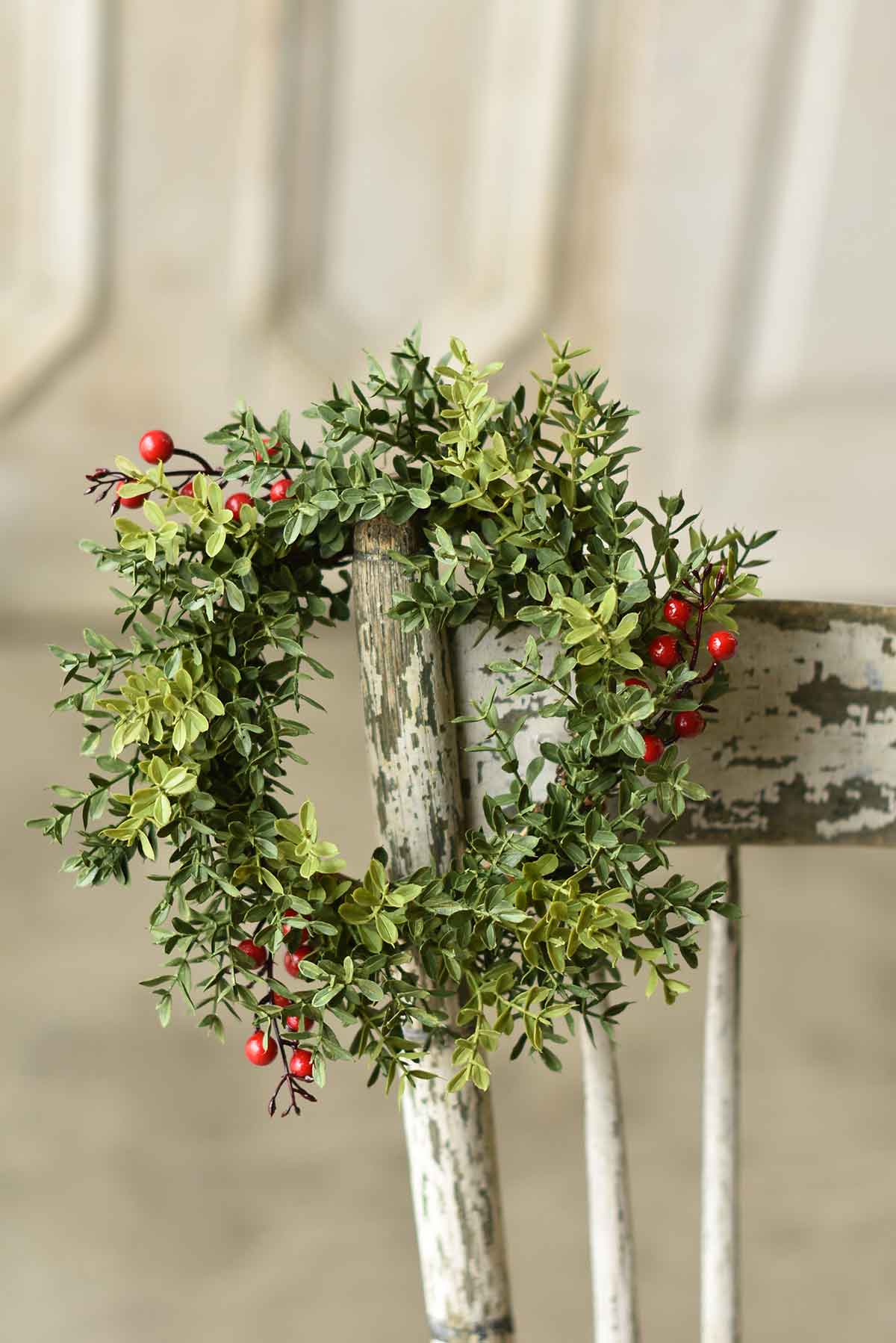 New England w/Berries Candle Ring